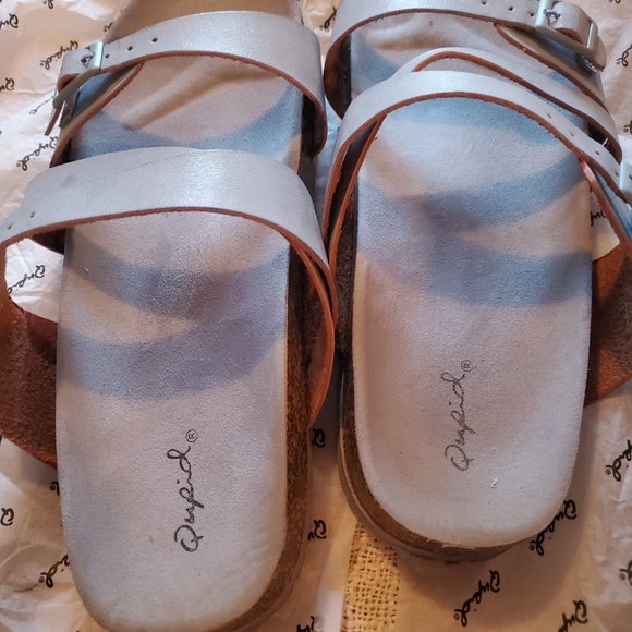 Ash Blue slide on sandal - Picture 4 of 6